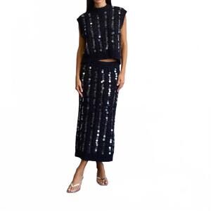 NEW LALAVON after hours sleeveless sweater in black
